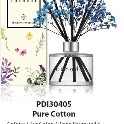 Cocodor Flower Diffuser 120ml (PDI30405) - Pure Cotton - fiori blu