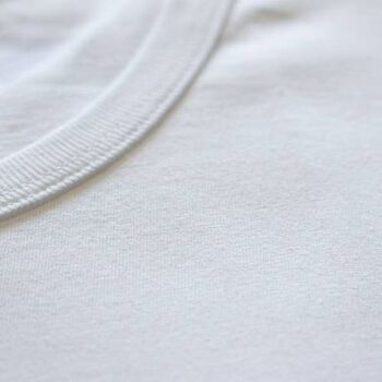 Tee shirt Colberte Lin / Coton Blanc 2