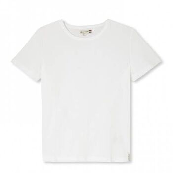 Tee shirt Colberte Lin / Coton Blanc 3