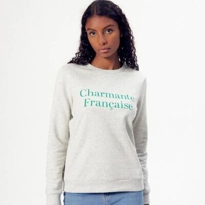 Sweatshirt Stella Print "Charmante Française" Fleece