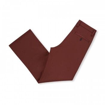 Chino Gaby Coupe Droite Bordeaux 2