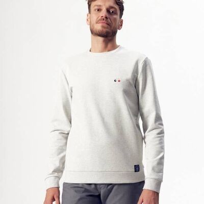 Basile Velo Gebürstetes Fleece-Sweatshirt Grau