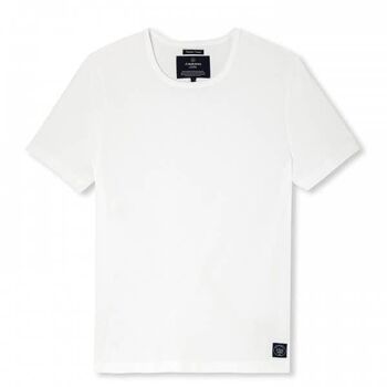 Tee shirt Colbert Coupe droite Jersey Blanc 4