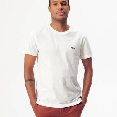 Baptiste Velo short-sleeved t-shirt Ecru