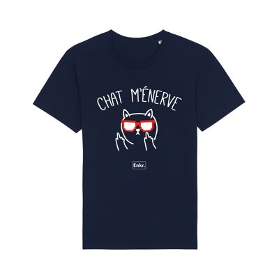 NAVY CHAT TSHIRT GETS ME UP