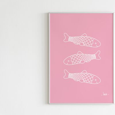 Poster 'Pink Fish'