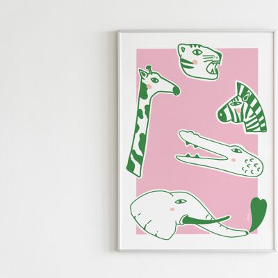 Poster 'Animali selvaggi'
