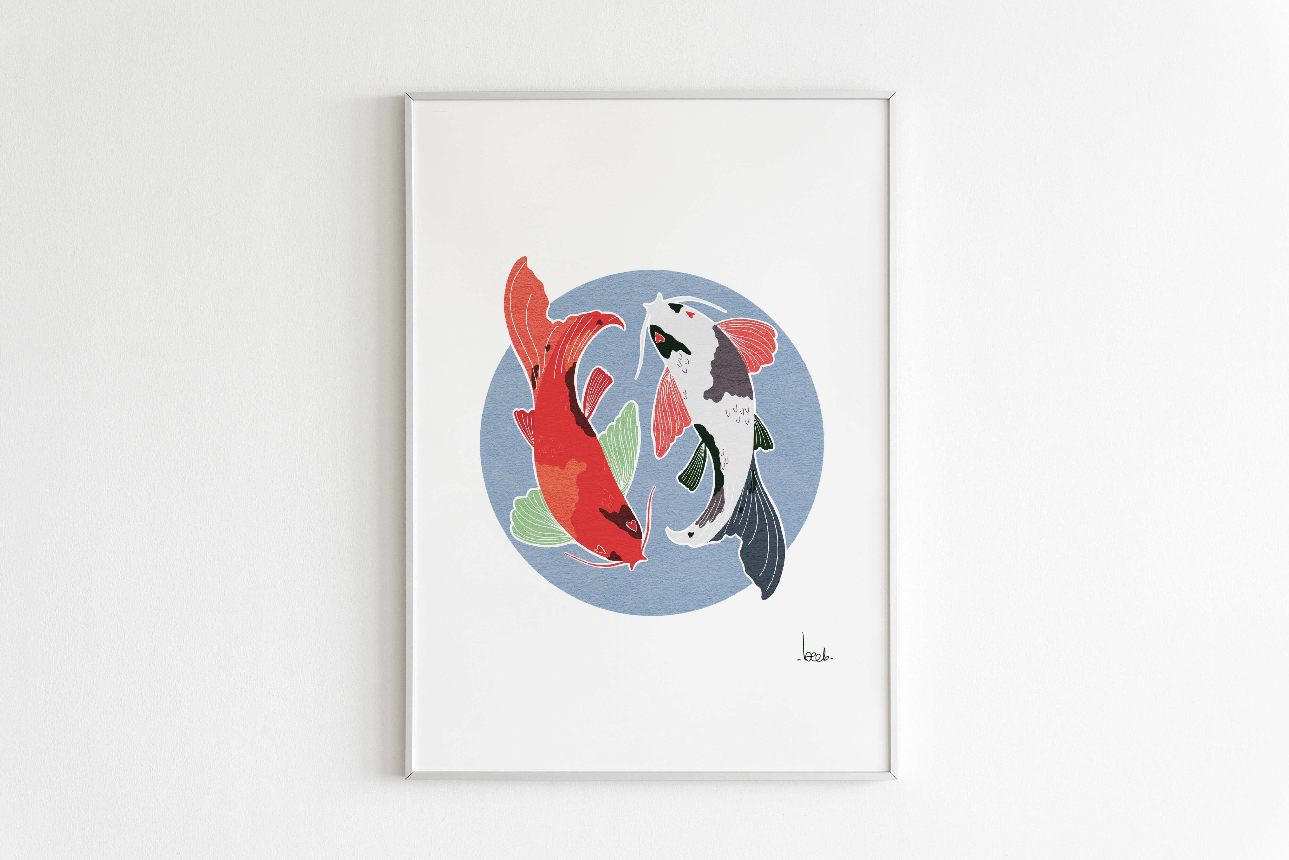 Poster 'Koi Fish'
