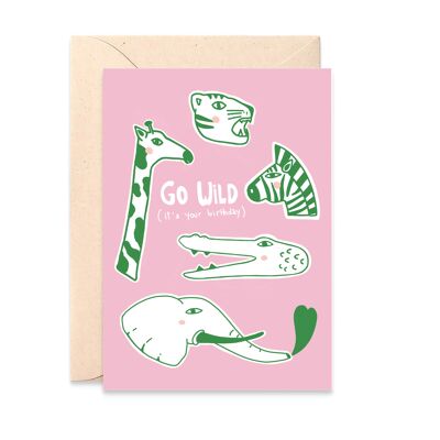 'Wild Birthday' card