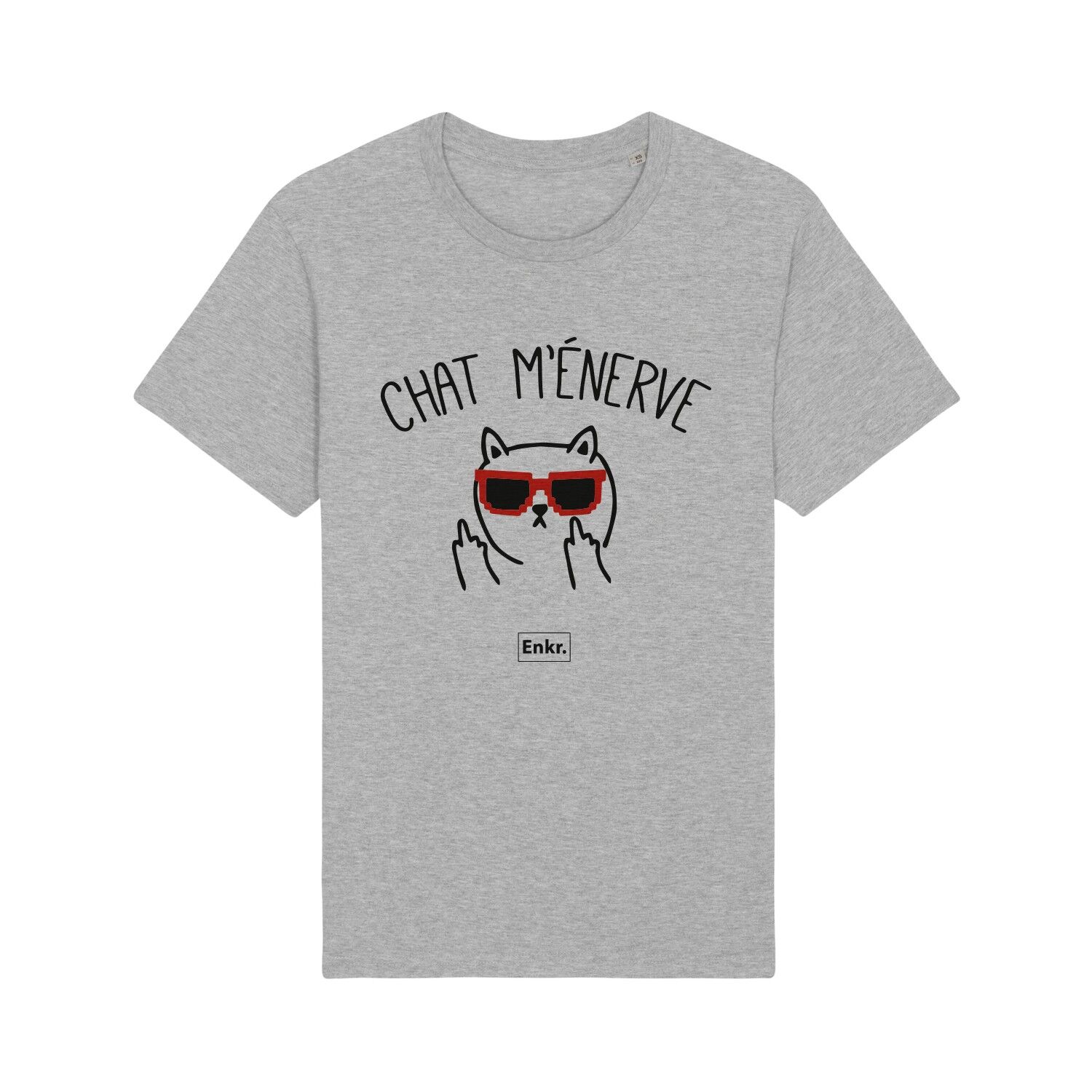 La maglietta del gatto grigio erica mi infastidisce