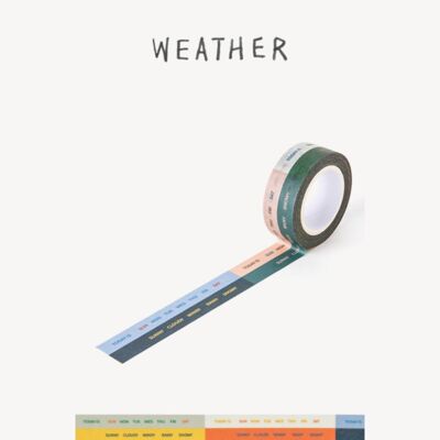 Livework Life & Pieces Paper Tape - 15mm - Weather