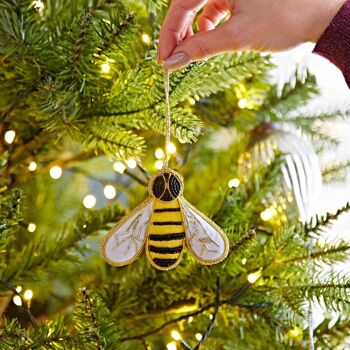 Décoration de Noël abeille perlée 5