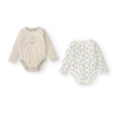 Newborn long sleeve box neck bodysuits MUSTITO