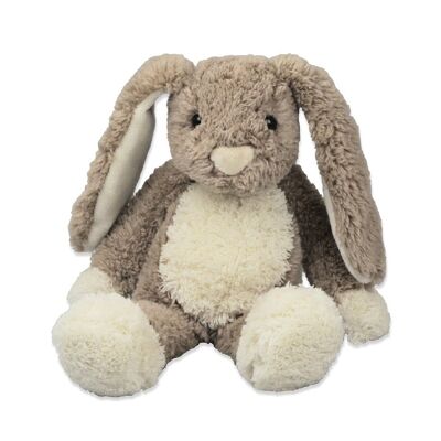 Lapin assis 17 cm marron