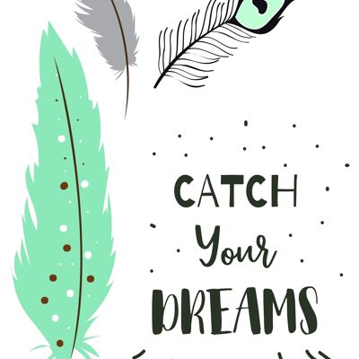 Poster | Bohemian | Catch Dreams | A4