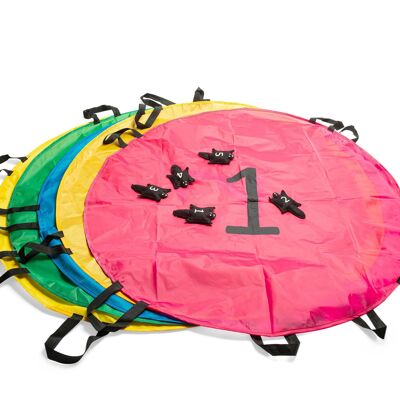 Paracaídas de ardilla - Juego de atrapar y lanzar - Al aire libre - Juego activo - Niños - BS Toys