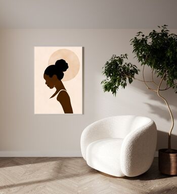 Affiche Poster - Black girl beige 2