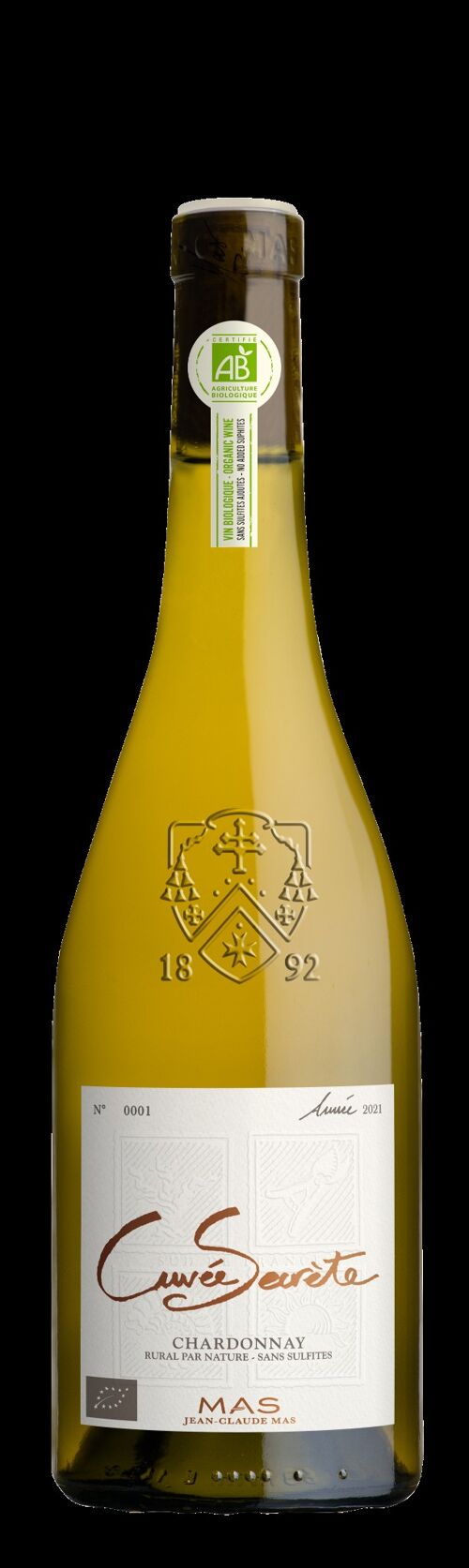 Cuvée Secrète - Chardonnay Bio/so2 - Blanc - 75cl - Les Domaines Paul Mas - Vin de Pays d'Oc