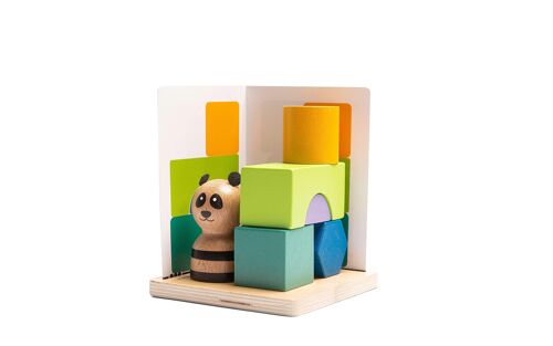 Panda Wooden Puzzle - kids puzzle - BS Toys