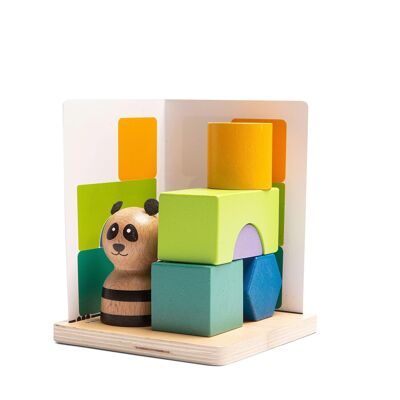 Puzzle de madera Panda - puzzle infantil - BS Toys