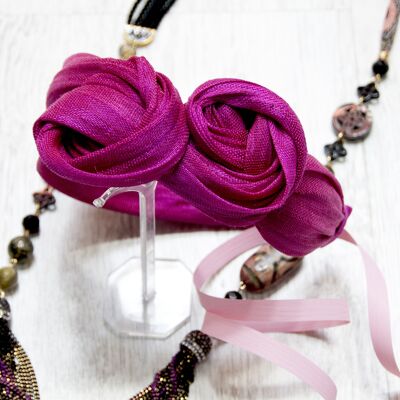 Knotted headband. bougainvillea