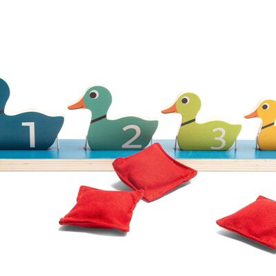Ducks in a row - Wooden toy - Active play - Game for Kids - BS Toys
