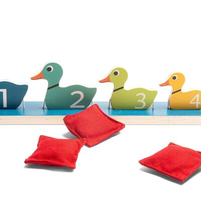 Ducks in a row - Wooden toy - Active play - Game for Kids - BS Toys