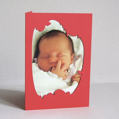 20 red passe-partout cards 16.5 x 11.5 cm