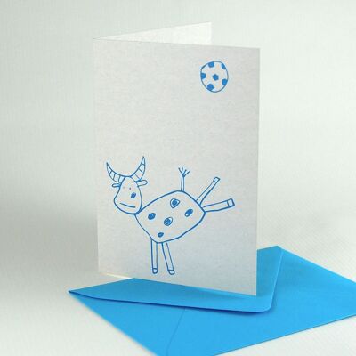 10 football cards with envelope: free kick