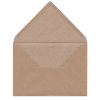 10 cartes de vœux recyclées avec enveloppes : trèfle 3