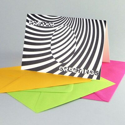 12 cartes de Pâques avec enveloppes colorées : Vœux de Pâques
