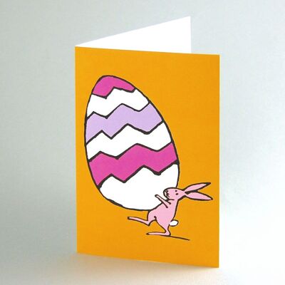 10 funny cartoon Easter cards with pink envelopes: Logistics