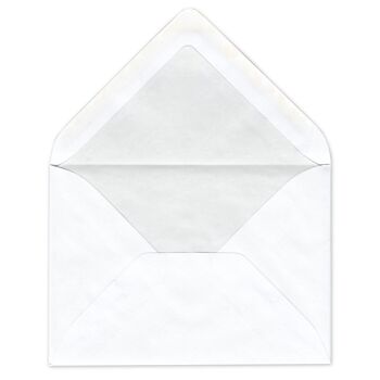 10 cartes de vœux avec enveloppes : cadre rococo noir 3