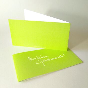 10 cartes de vœux recyclées avec enveloppe : Félicitations ! 2