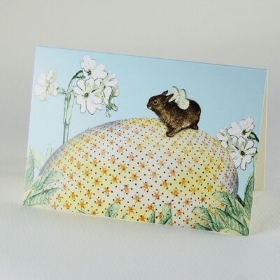 100 cartes de Pâques : des lapins avec des ailes