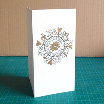 10 cartes de vœux recyclées avec enveloppes : Félicitations 2