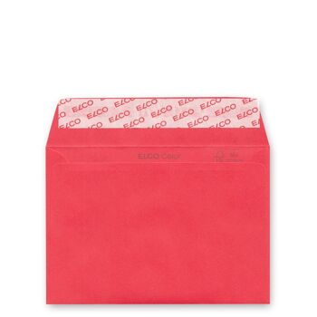10 cartes de naissance avec enveloppes rouge clair : He She It 3