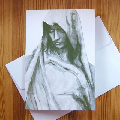 20 recycled mourning cards with envelope: Maria