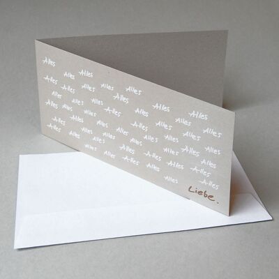 10 cards with gold envelopes: bow