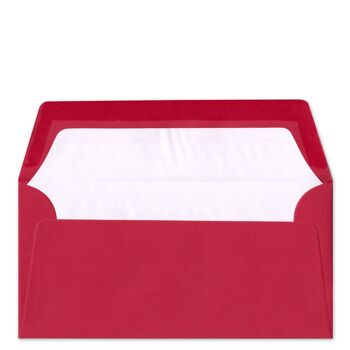 10 cartes avec enveloppes rouges : pour félicitations et bons d'achat : noeud rouge 3