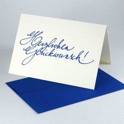 10 recycled greeting cards with envelopes: Congratulations!
