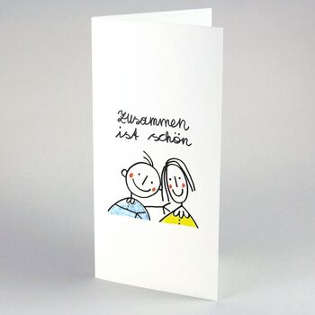 10 cartes de vœux amusantes avec enveloppes jaunes : ensemble, c'est beau 2
