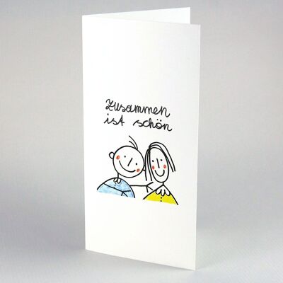 100 divertidas tarjetas de felicitación sin sobres: juntos es hermoso