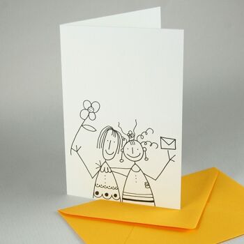 10 cartes de mariage amusantes pour femmes (avec enveloppes) 1