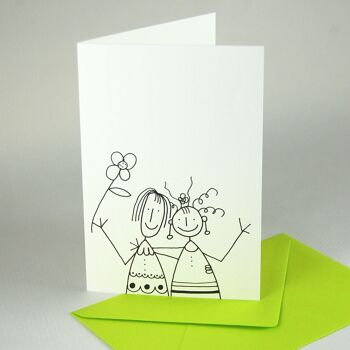 10 cartes d'invitation amusantes pour femmes avec des enveloppes colorées 1