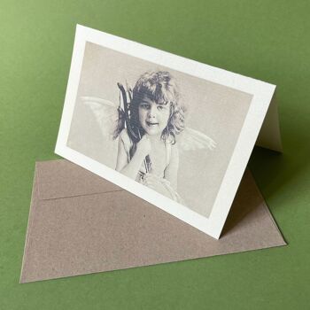 10 cartes de mariage/cartes de félicitations avec enveloppes : Cupidon 1