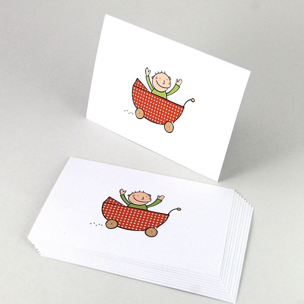 100 cartes postales recyclées pour faire-part de naissance et félicitations