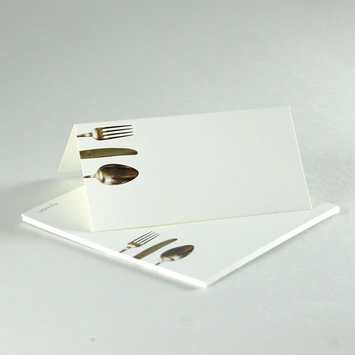 10 marque-places : fourchette, couteau, cuillère