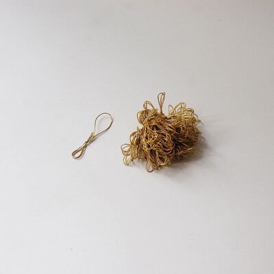 100 elastic gold cords, 6 cm