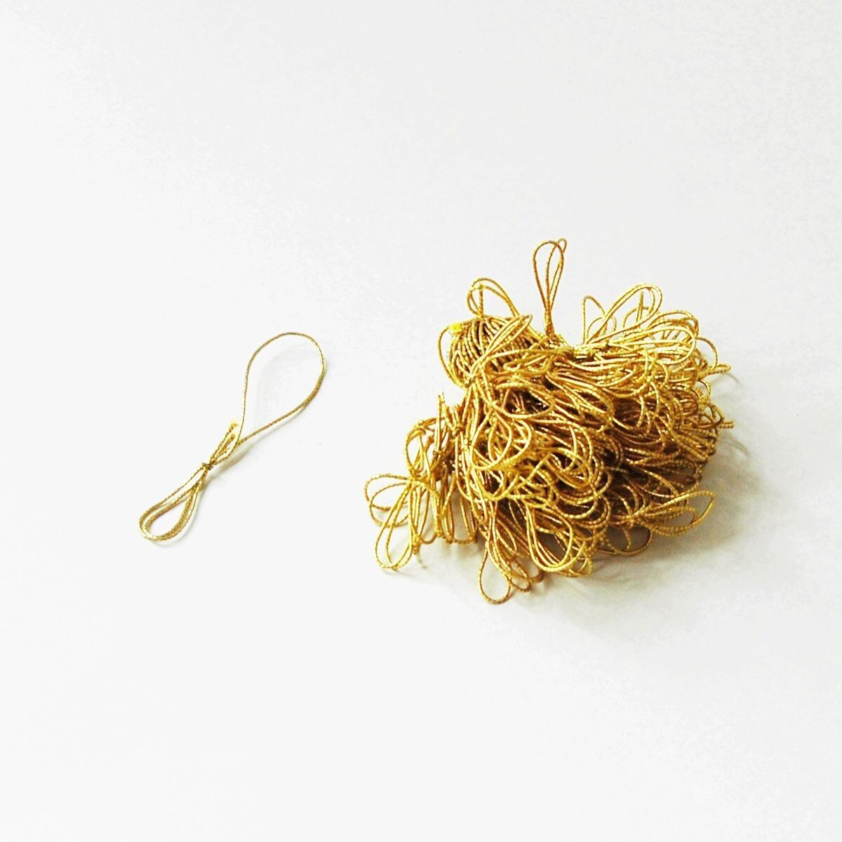 100 elastische Goldkordeln, 6 cm